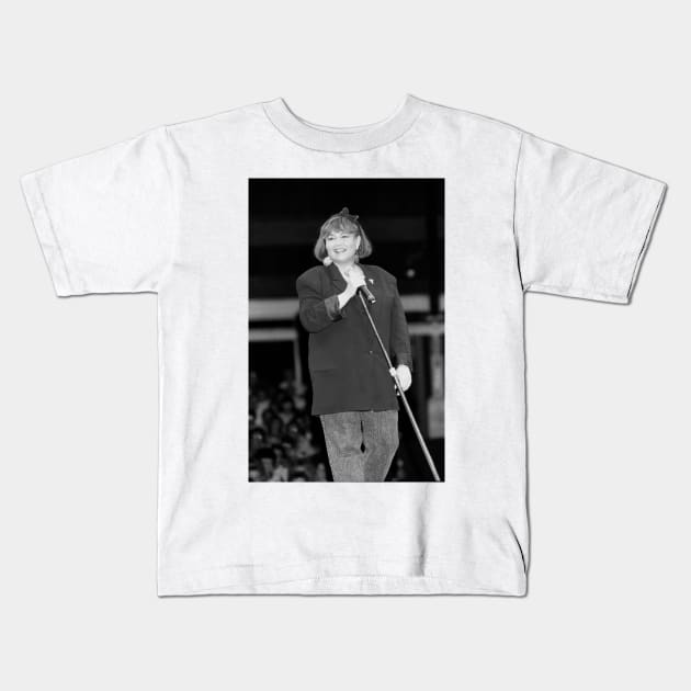 Rosanne Arnold BW Photograph Kids T-Shirt by Concert Photos